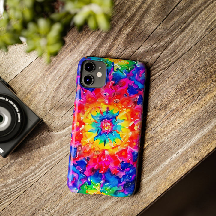 Slim Tie Dye Faux Glitter Gift for Her Cute Phone Cases for Iphone 16 Pro Max | iPhone 15 Case | iPhone 15 Pro Max Case, Iphone 14, Iphone 14 Pro Max, Iphone 13 12 11 8 7 - Studio40ParkLane