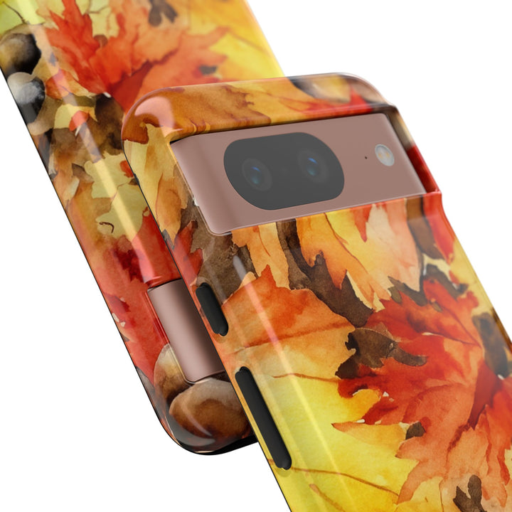 Impact Resistant, Fall Leaves, Cute Phone Cases for Samsung S24, S23, S22, S21, IPhone 15 pro Iphone 14 pro Iphone 13 IPhone 12 Iphone 11 - Studio40ParkLane