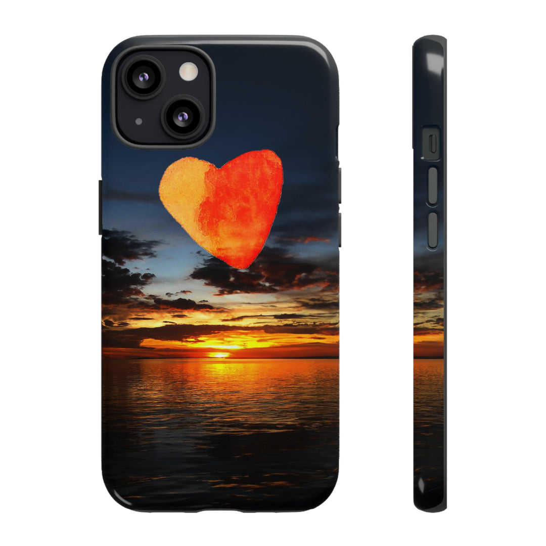 Cute IPhone Case | Rising Heart Love Sunset, iPhone 15 Case | iPhone 15 Pro Case, Iphone 14 Case, Iphone 14 Pro Max Case - Studio40ParkLane