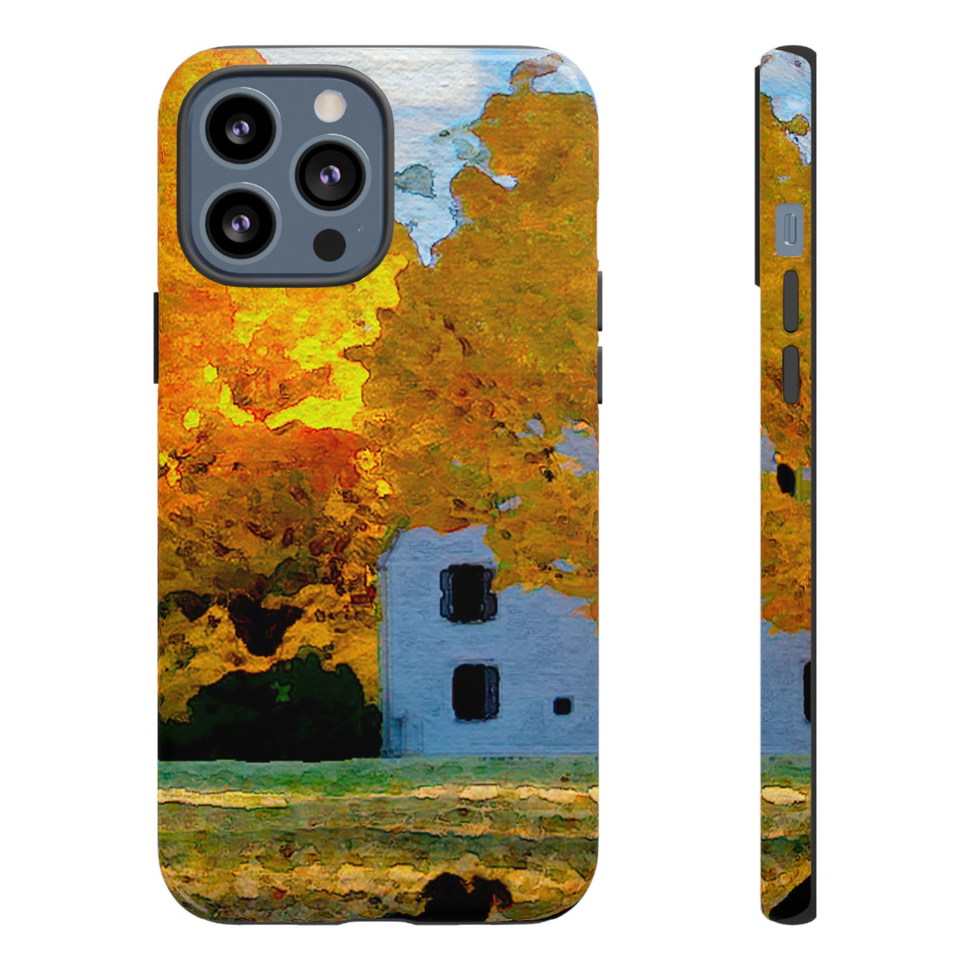 Impact Resistant, Fall Leaves Watercolor, Cute Phone Cases for Samsung S24, S23, S22, S21, IPhone 15 pro Iphone 14 pro Iphone 13 IPhone 12 Iphone 11