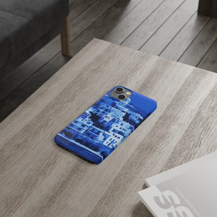 Slim Cute Phone Cases for Iphone | iPhone 15 Case | iPhone 15 Pro Max Case, Iphone 14, Iphone 14 Pro Max, Iphone 13, Greek Island Blue - Studio40ParkLane