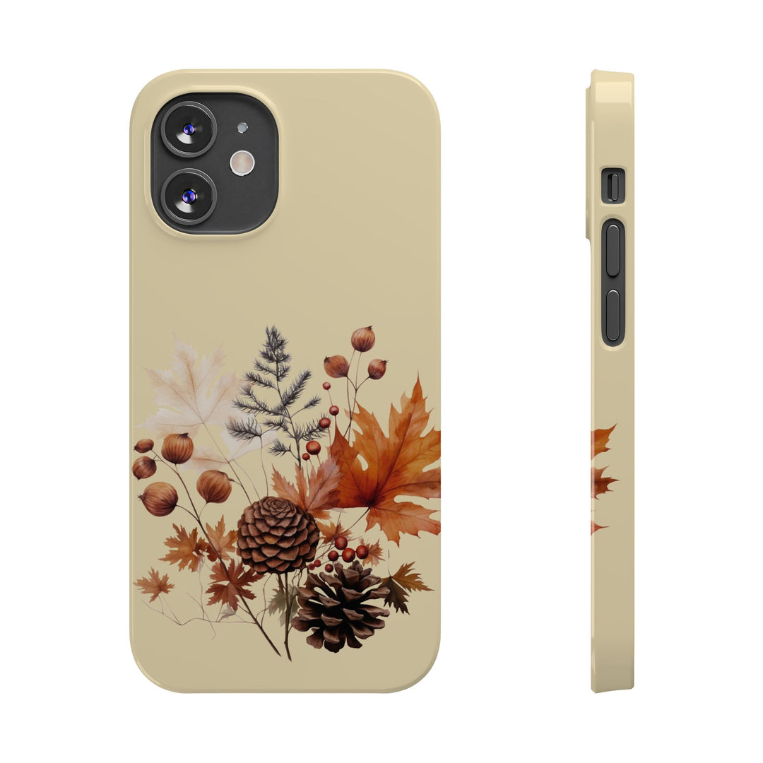 Slim Fall Leaves Foliage Cute Phone Cases for Iphone 16 | iPhone 15 Case | iPhone 15 Pro Max Case, Iphone 14, Iphone 14 Pro Max, Iphone 13, Slim Mom Dad Gift - Studio40ParkLane