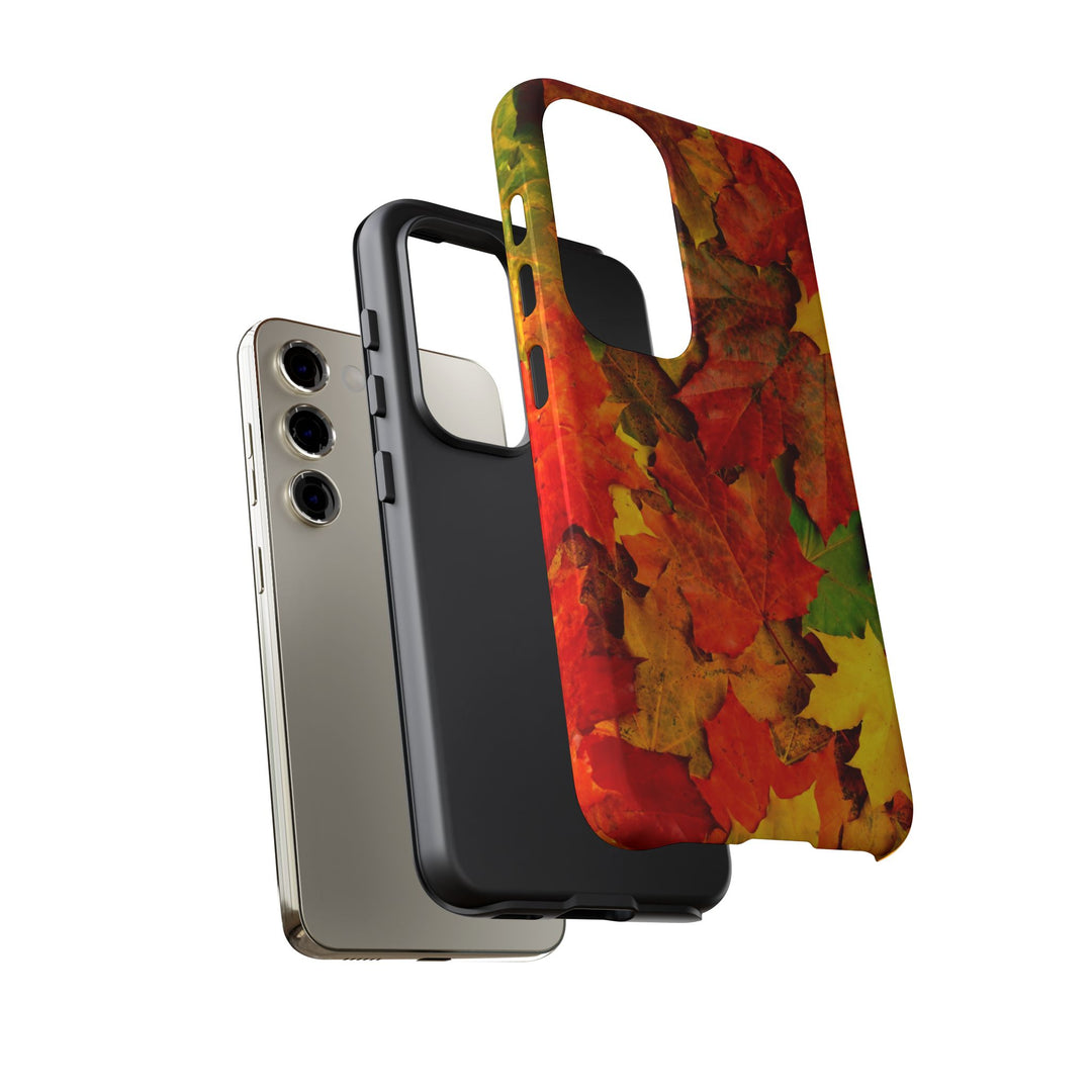 Fall Leaves Impact Resistant, Cute Phone Cases for Samsung S24, S23, S22, S21, IPhone 15 pro Iphone 14 pro Iphone 13 IPhone 12 Iphone 11 - Studio40ParkLane