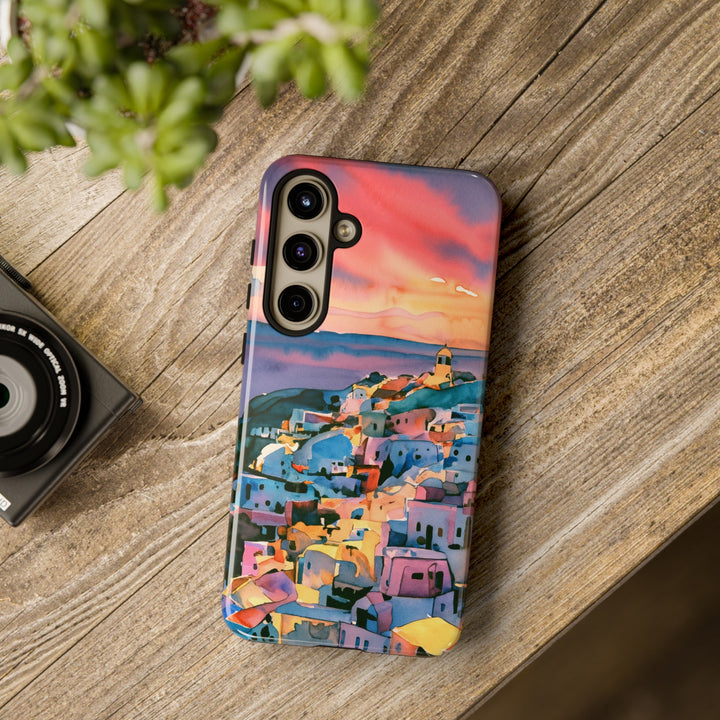 Impact Resistant, Greek Sunset, Cute Phone Cases for Samsung S24, S23, S22, S21, IPhone 15 pro Iphone 14 pro Iphone 13 IPhone 12 Iphone 11 - Studio40ParkLane