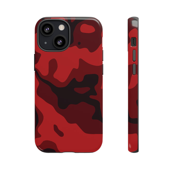 Cool Phone Case | Red Camouflage, For iPhone 15 Case | iPhone 15 Pro Case, Iphone 14 Case, Iphone 14 Pro Max Case, Protective Iphone Case - Studio40ParkLane