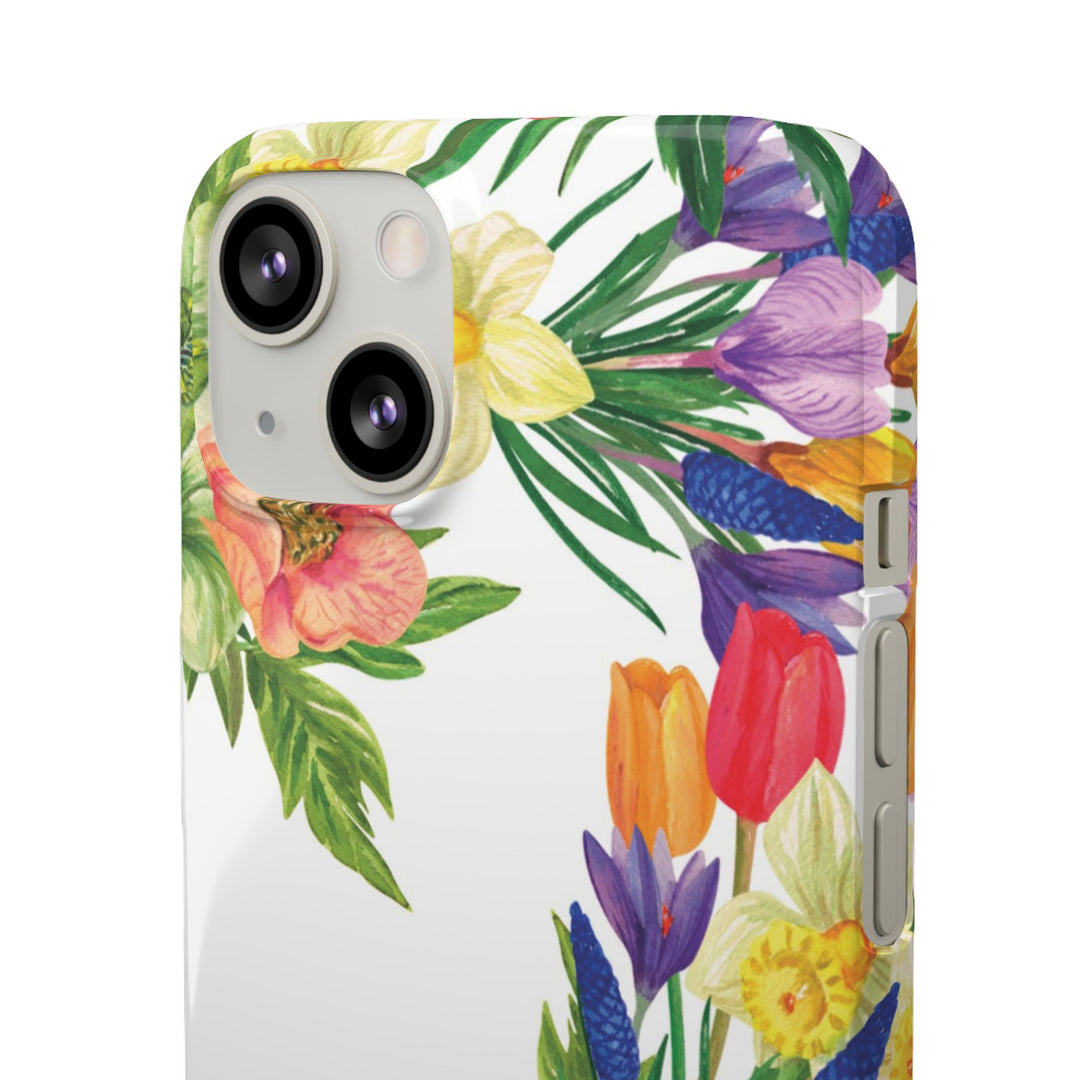 Sleek Snap Spring Summer Flowers Cute Phone Case for iPhone 16 15 14 13 12 11 X Xs Max Xr Pro Plus Samsung Galaxy S24 S23 S22 S21 S20 Ultra