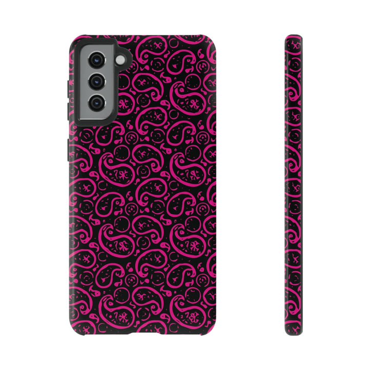 Samsung Galaxy Phone Case | Galaxy S23, S22, S21, S20 | Luxury Case Double Layered | Impact Resistant | Fashionable - Paisley 3 - Studio40ParkLane