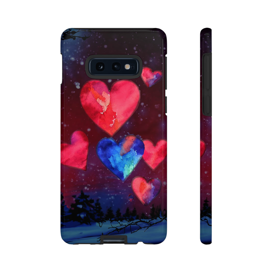 Cute Samsung Phone Case | Aesthetic Samsung Phone Case | Galaxy S23, S22, S21, S20 | Luxury case, Rising Hearts Night Phone Case - Studio40ParkLane