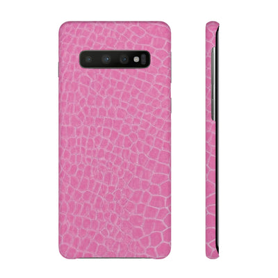 Snap Non Leather Pink Color Pattern Gift for Her Cute Phone Cases for Samsung Galaxy S24, S23, S22, S21, S20, Plus, Ultra, Iphone 16, 15, 14, Pro and Max - Studio40ParkLane