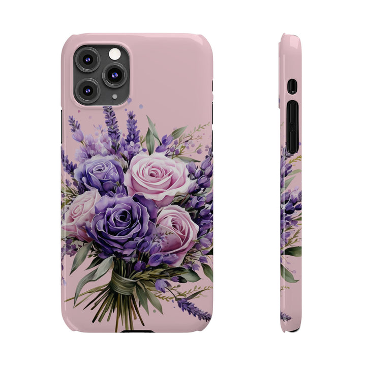 Slim Lavender Bouquet Flowers Cute Phone Cases for Iphone 16 Pro Max | iPhone 15 Case | iPhone 15 Pro Max Case, Iphone 14, Iphone 14 Pro Max, Iphone 13 12 11 8 7 - Studio40ParkLane