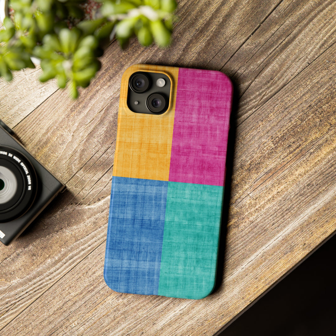 Slim Cute Phone Cases for Iphone | iPhone 15 Case | iPhone 15 Pro Max Case, Iphone 14, Iphone 14 Pro Max, Iphone 13, Abstract Color Blocks - Studio40ParkLane