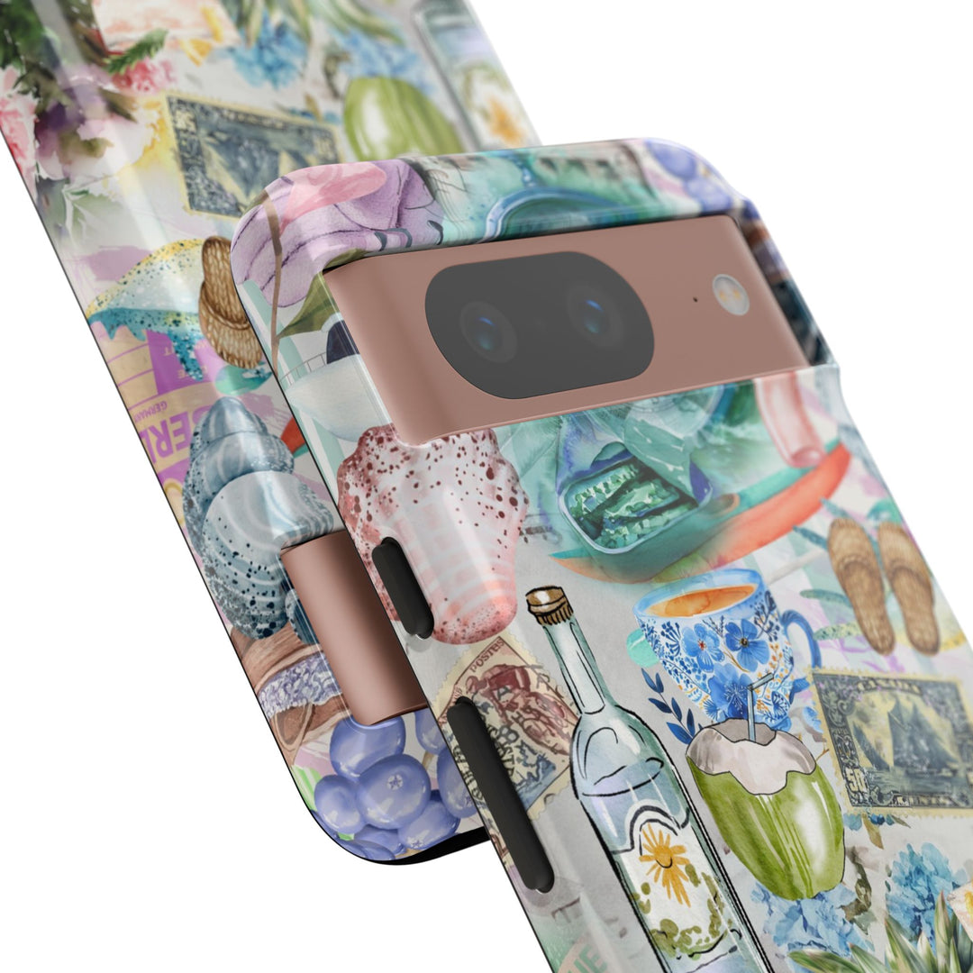 Impact Resistant, Travel Coquette Collage, Cute Phone Cases for Samsung S24, S23, S22, S21, IPhone 15 pro Iphone 14 pro Iphone 13 IPhone 12 Iphone 11 - Studio40ParkLane