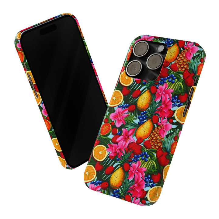 Slim Cute Phone Cases for Iphone - | iPhone 15 Case | iPhone 15 Pro Max Case, Iphone 14 Case, Iphone 14 Pro Max, Iphone 13, Summer Mixed Fruit - Studio40ParkLane