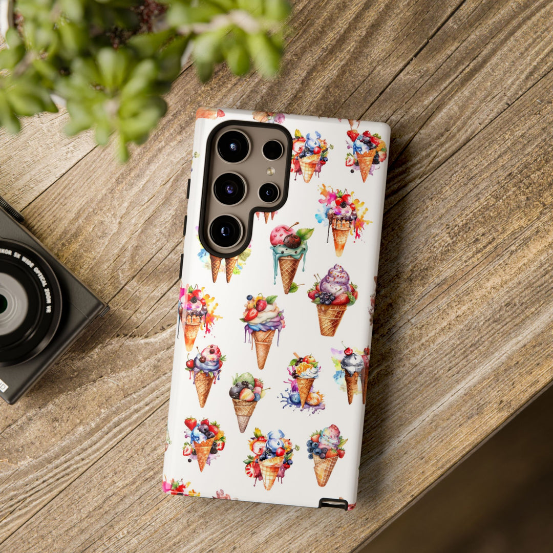 Impact Resistant, Summer Icecream, Cute Phone Cases for Samsung S24, S23, S22, S21, IPhone 15 pro, Iphone 14 pro, Iphone 13 IPhone 12, Iphone 11 - Studio40ParkLane