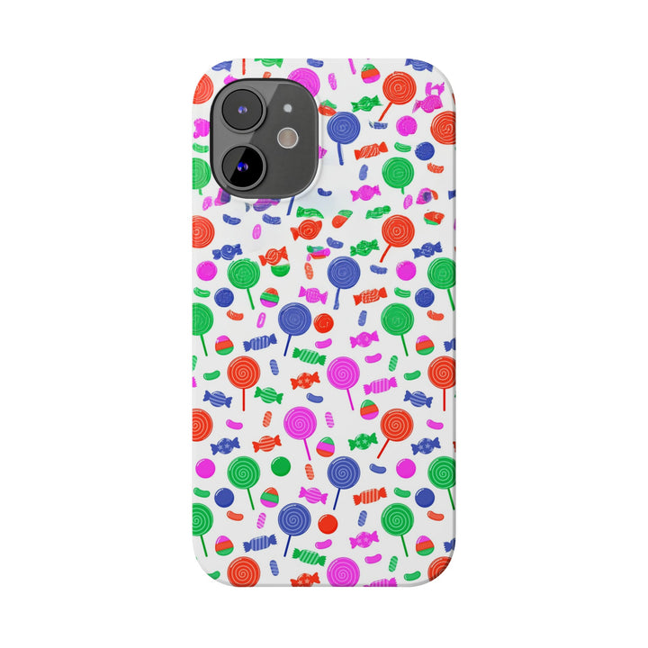 Slim Cute Phone Cases for Iphone - | iPhone 15 Case | iPhone 15 Pro Max Case, Iphone 14 Case, Iphone 14 Pro Max, Iphone 13, Summer Lollipops Red - Studio40ParkLane