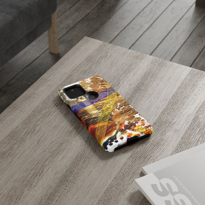 Impact Resistant, Pecan Pie Abstract, Cute Phone Cases for Samsung S24, S23, S22, S21, IPhone 15 pro Iphone 14 pro Iphone 13 IPhone 12 Iphone 11