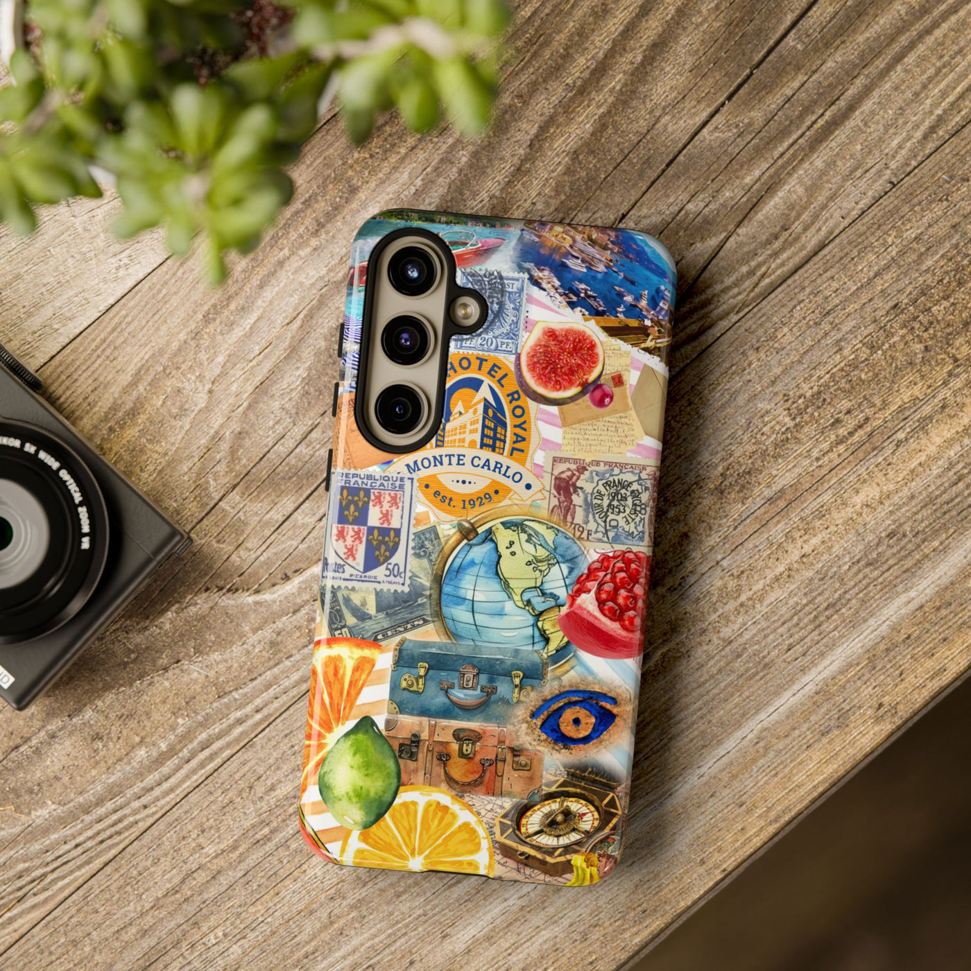 Cute European Summer Collage Phone Case, for IPhone 16 Case | Iphone 15, Iphone 14, IPhone 13 Case, 11 8 7, Samsung Galaxy S24, S23, S22, S21 Extra Protective