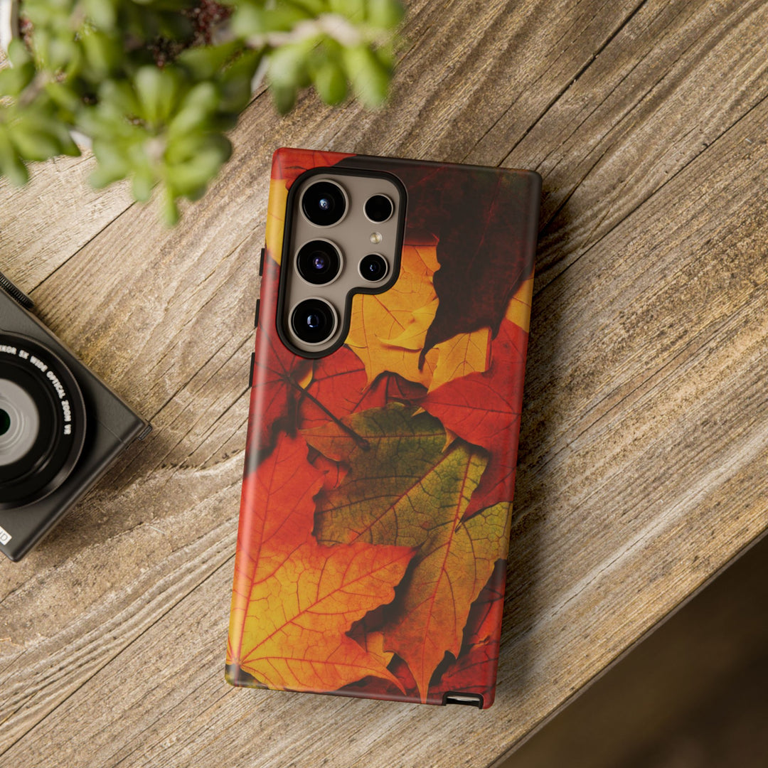 Autumn Fall Leaves Gift Cute Phone Case for, Samsung Galaxy S24, S23, S22, S21, IPhone 16 Case | Iphone 15, Iphone 14, IPhone 13 Case Mom Dad Gift - Studio40ParkLane