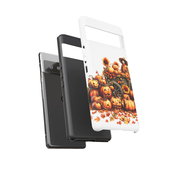 Impact Resistant, Fall Leaves Scarecrow, Cute Phone Cases for Samsung S24, S23, S22, S21, IPhone 15 pro Iphone 14 pro Iphone 13 IPhone 12 Iphone 11 - Studio40ParkLane