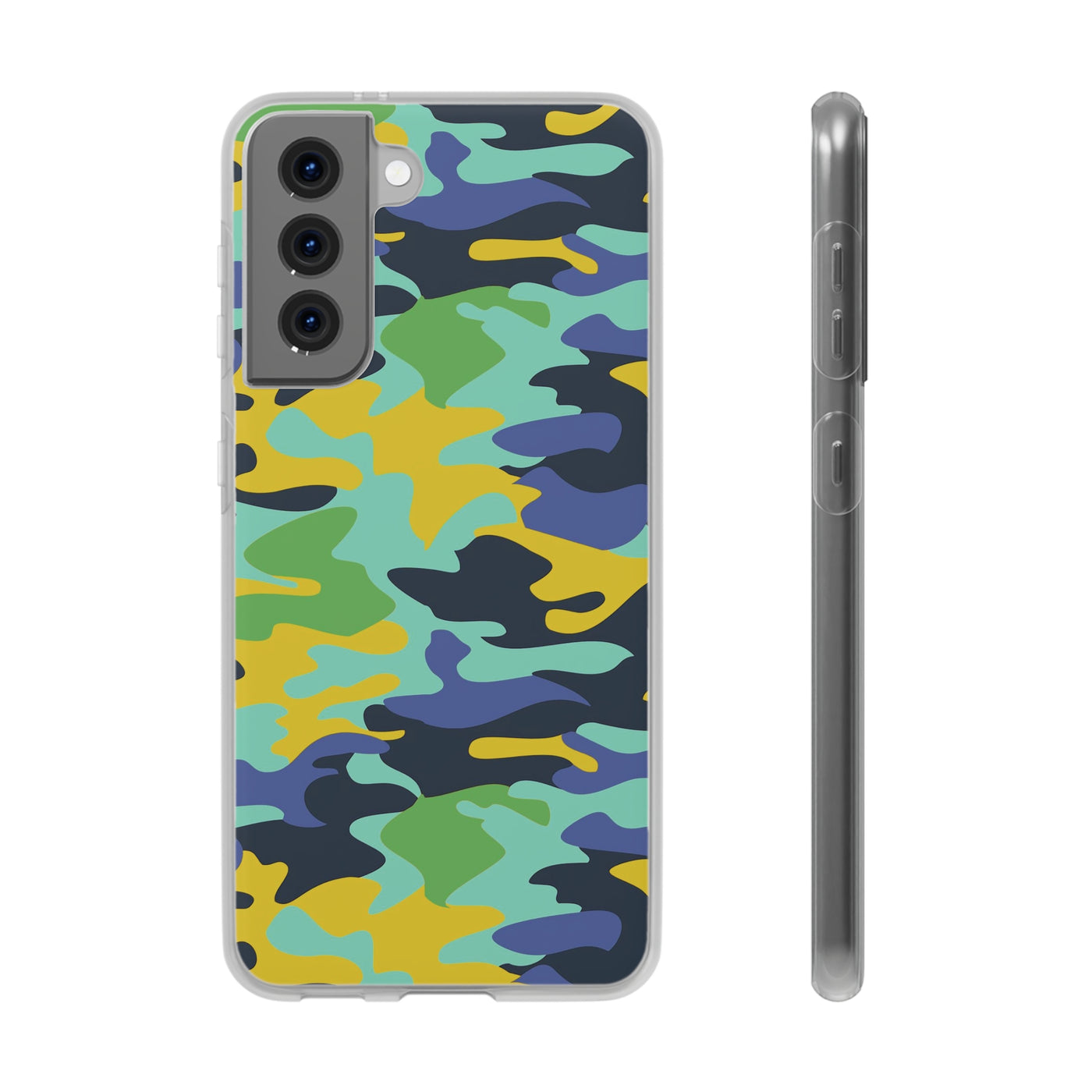 Cute Flexi Phone Cases, Late Spring Camouflage, For Samsung Galaxy S23 Phone Case, Samsung S22 Case, Samsung S21 Case, S20 Plus