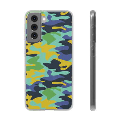 Cute Flexi Samsung Phone Cases, Late Spring Camouflage Galaxy S23 Phone Case, Samsung S22 Case, Samsung S21 Case, S20 Plus