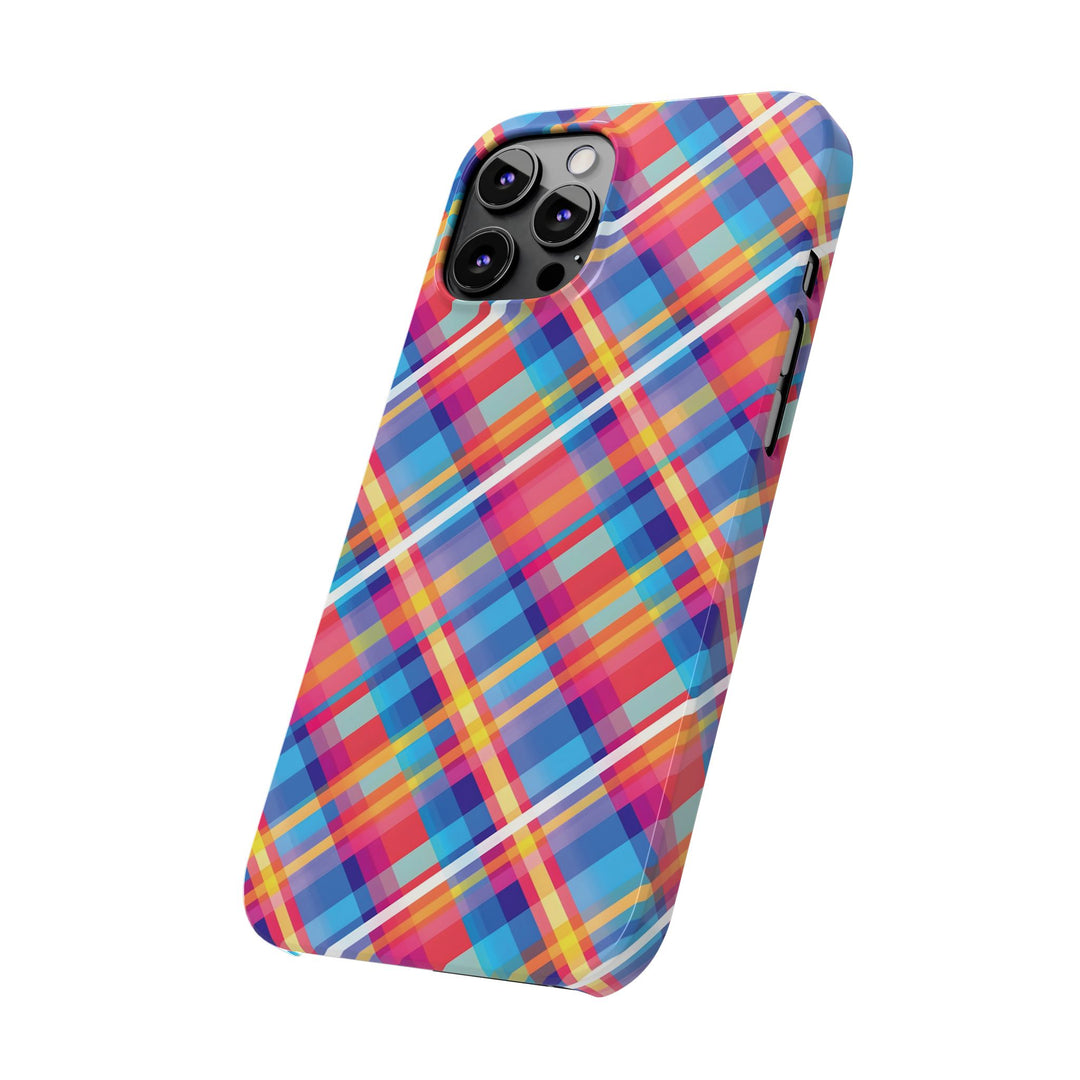 Slim Checkered Plaid Gift for Her Cute Phone Cases for Iphone 16 Pro Max | iPhone 15 Case | iPhone 15 Pro Max Case, Iphone 14, 13, 12, 11, 10, 8, 7 - Studio40ParkLane
