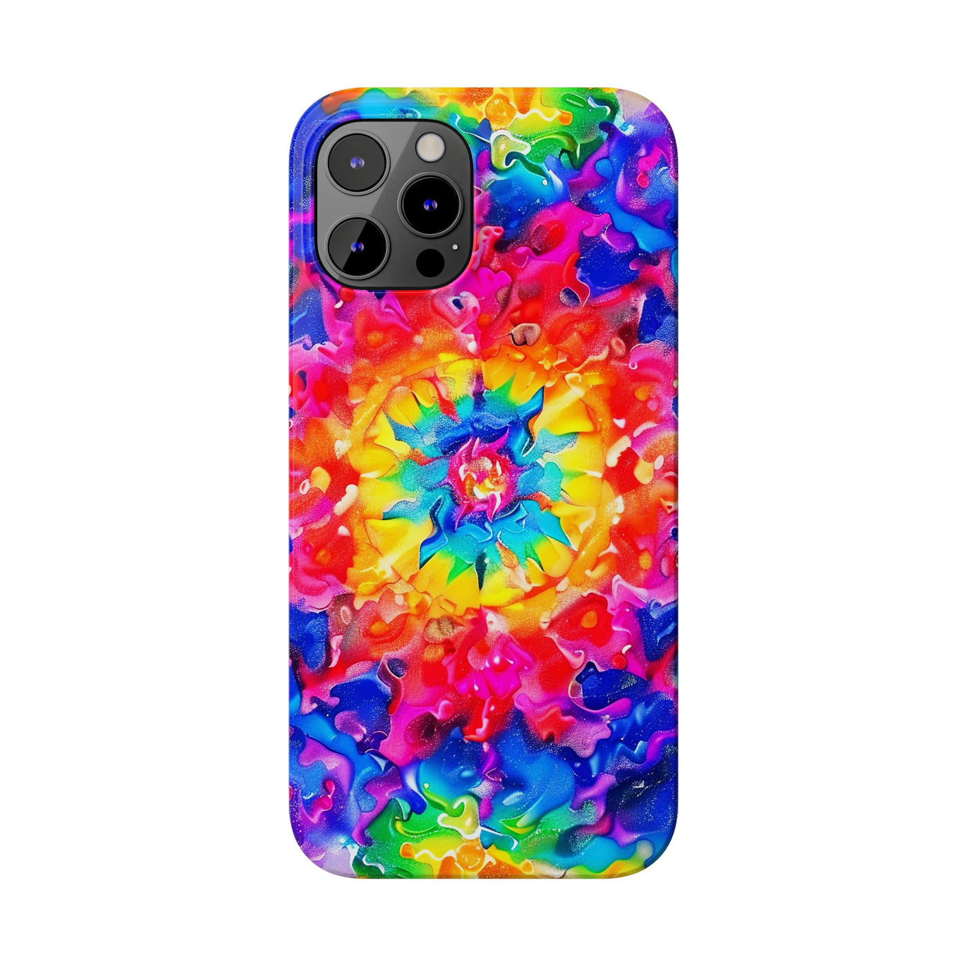 Tie Dye Faux Glitter Gift for Her Cute Phone Cases for Iphone 16 Pro Max | iPhone 15 Case | iPhone 15 Pro Max Case, Iphone 14, Iphone 14 Pro Max, Iphone 13 12 11 8 7