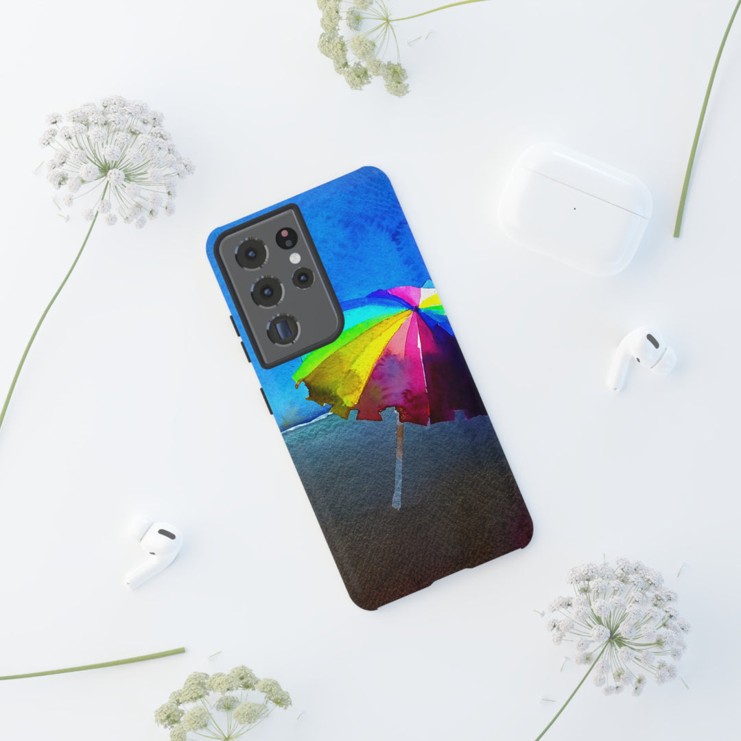 Cute Samsung Case | Cool Iphone Case | Summer Colorful Beach Parasol, Samsung S24, S23, S22, S21, IPhone 15 Case | Iphone 14 Case, Iphone 13 Case - Studio40ParkLane