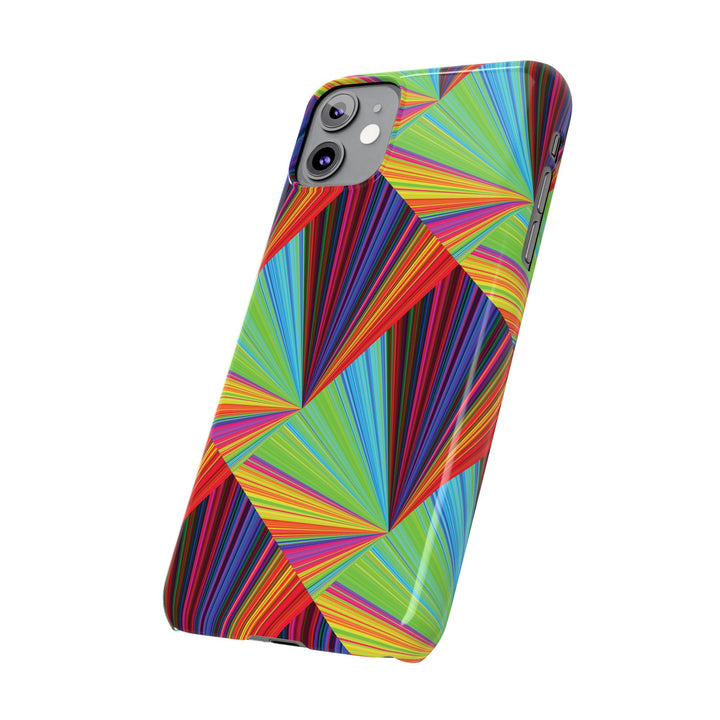 Slim Triangle Kaleidoscope Colors Gift for Her Cute Phone Cases for Iphone 16 Case | iPhone 15 Case | iPhone 15 Pro Max Case, Iphone 14, Iphone 14 Pro Max, Iphone 13, 12, 11, 10, 8,7 - Studio40ParkLane