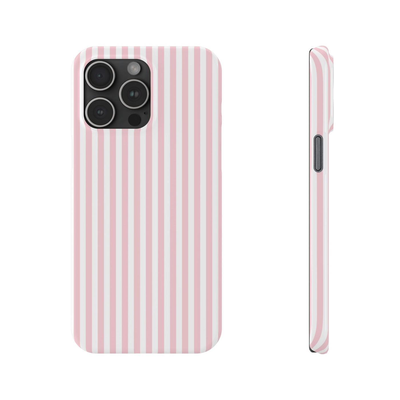 Slim Sweet Pink Striped Cute Phone Case for Iphone 16 - | iPhone 15 Pro Max Case | iPhone 14 Case Iphone 13 12 11 10 9 8 7 X XS Gift for Her