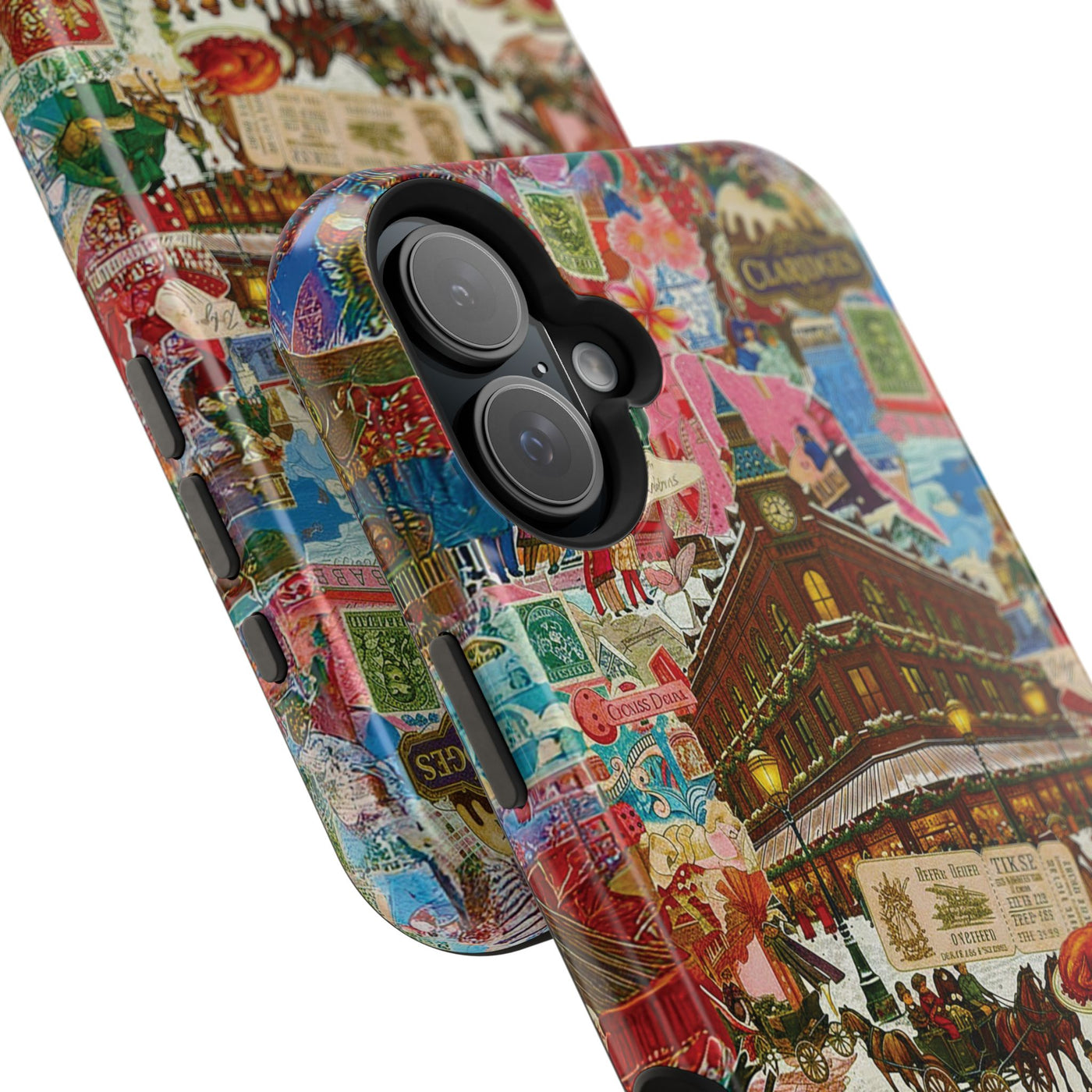 Aesthetic Tough Magsafe London Coquette Collage Phone Case - For iPhone 17 Pro Max iPhone 16 Pro iPhone 15 Iphone 14 Plus 13 Pro 12 11 10 - Studio40ParkLane