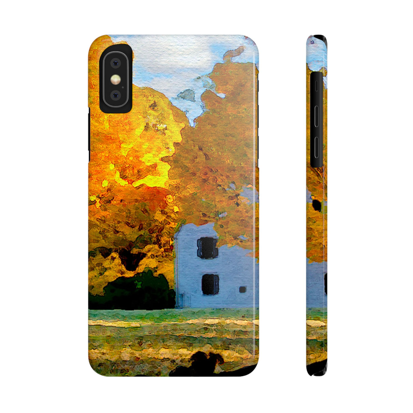 Slim Cute iPhone Cases - | iPhone 15 Case | iPhone 15 Pro Max Case, Iphone 14 Case, Iphone 14 Pro Max, Iphone 13, New England Fall Leaves