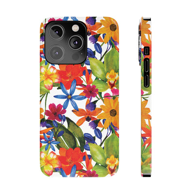 Slim Spring Flowers Gift for Her Cute Phone Cases for Iphone 16 Pro Max | iPhone 15 Case | iPhone 15 Pro Max Case, Iphone 14, 13, 12, 11, 10, 8, 7 - Studio40ParkLane