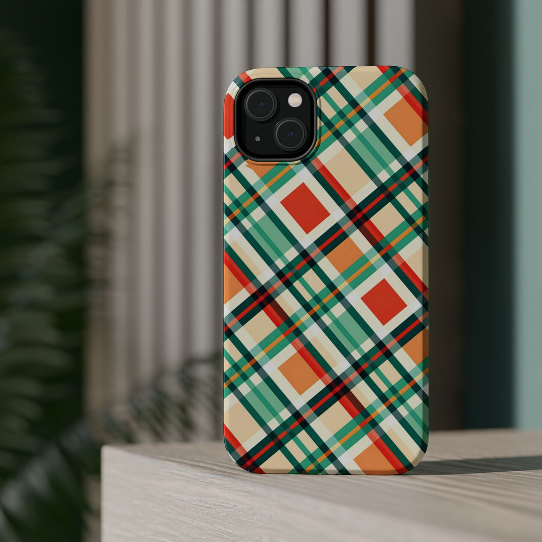 Checkered Plaid Magsafe Gift for Her Cute Phone Case for Iphone, | iPhone 16 | iPhone 15 Pro Max, Iphone 14 Pro Max, 13 12 11 10 9 8 7 - Studio40ParkLane