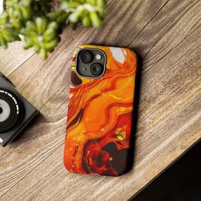 Impact Resistant, Fall Colors Marble, Cute Phone Cases for Samsung S24, S23, S22, S21, IPhone 15 pro Iphone 14 pro Iphone 13 IPhone 12 Iphone 11