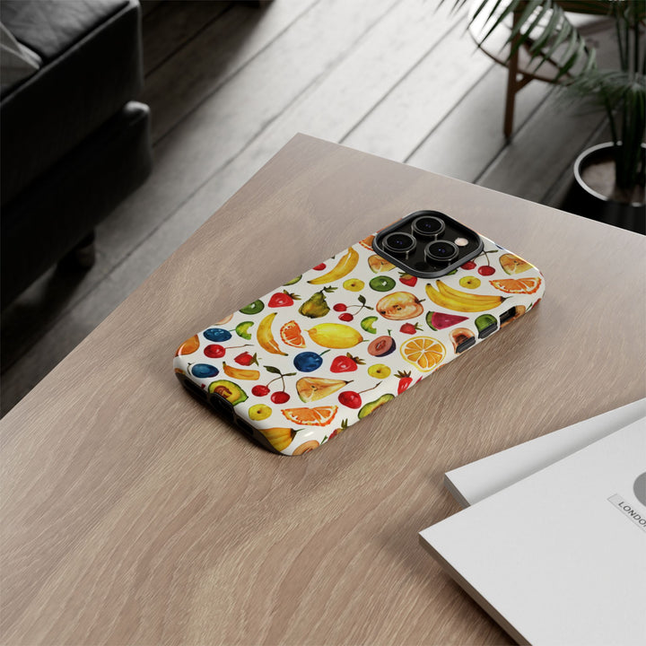Impact Resistant, Mixed Fruits, Cute Phone Cases for Samsung S24, S23, S22, S21, IPhone 15 pro Iphone 14 pro Iphone 13 IPhone 12 Iphone 11 - Studio40ParkLane