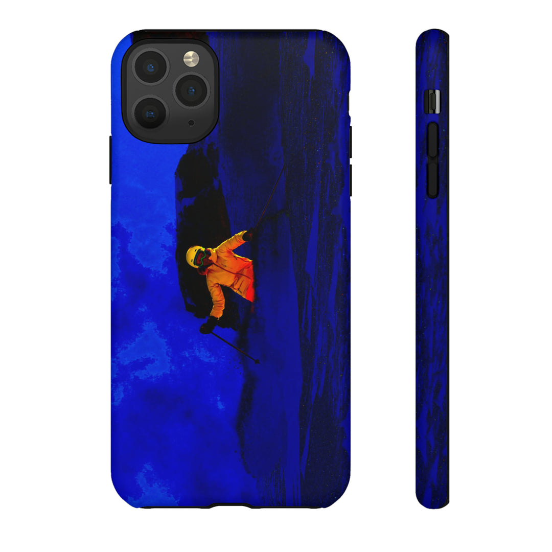 Cute IPhone Case | iPhone 15 Case | iPhone 15 Pro Max Case, Iphone 14 Case, Iphone 14 Pro Max Case IPhone Case for Art Lovers, Skier Mountain Night - Studio40ParkLane