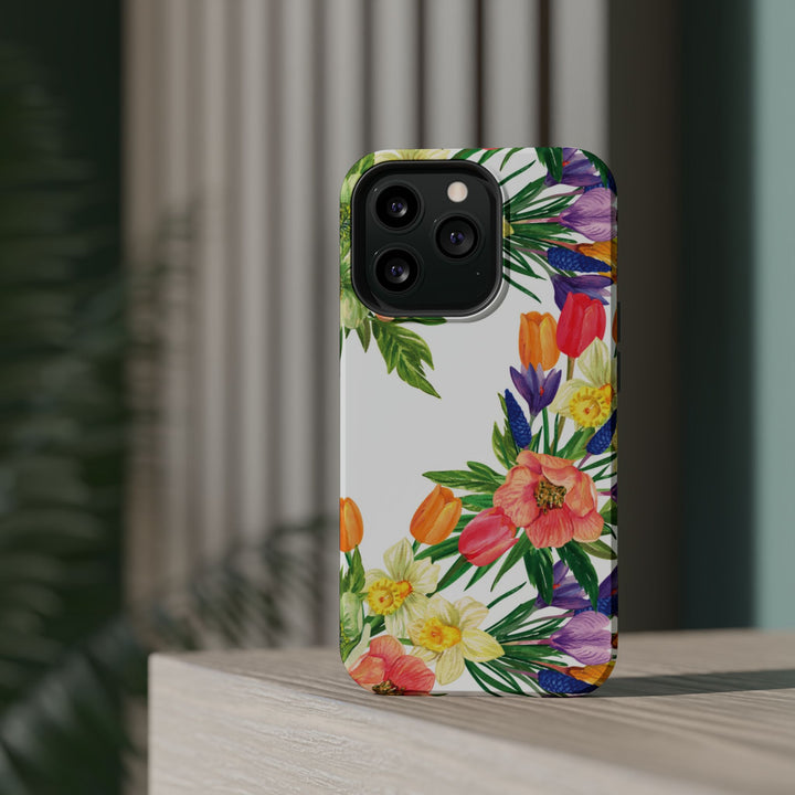 Spring Flowers Magsafe Cute Phone Case for Iphone Gift for Her, iPhone 16 Case iPhone 15 Pro Max Case, Iphone 14, Iphone 14 Pro Max, 13, 12 - Studio40ParkLane