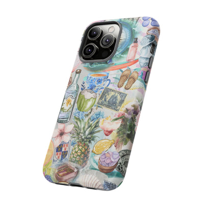 Impact Resistant, Travel Coquette Collage, Cute Phone Cases for Samsung S24, S23, S22, S21, IPhone 15 pro Iphone 14 pro Iphone 13 IPhone 12 Iphone 11