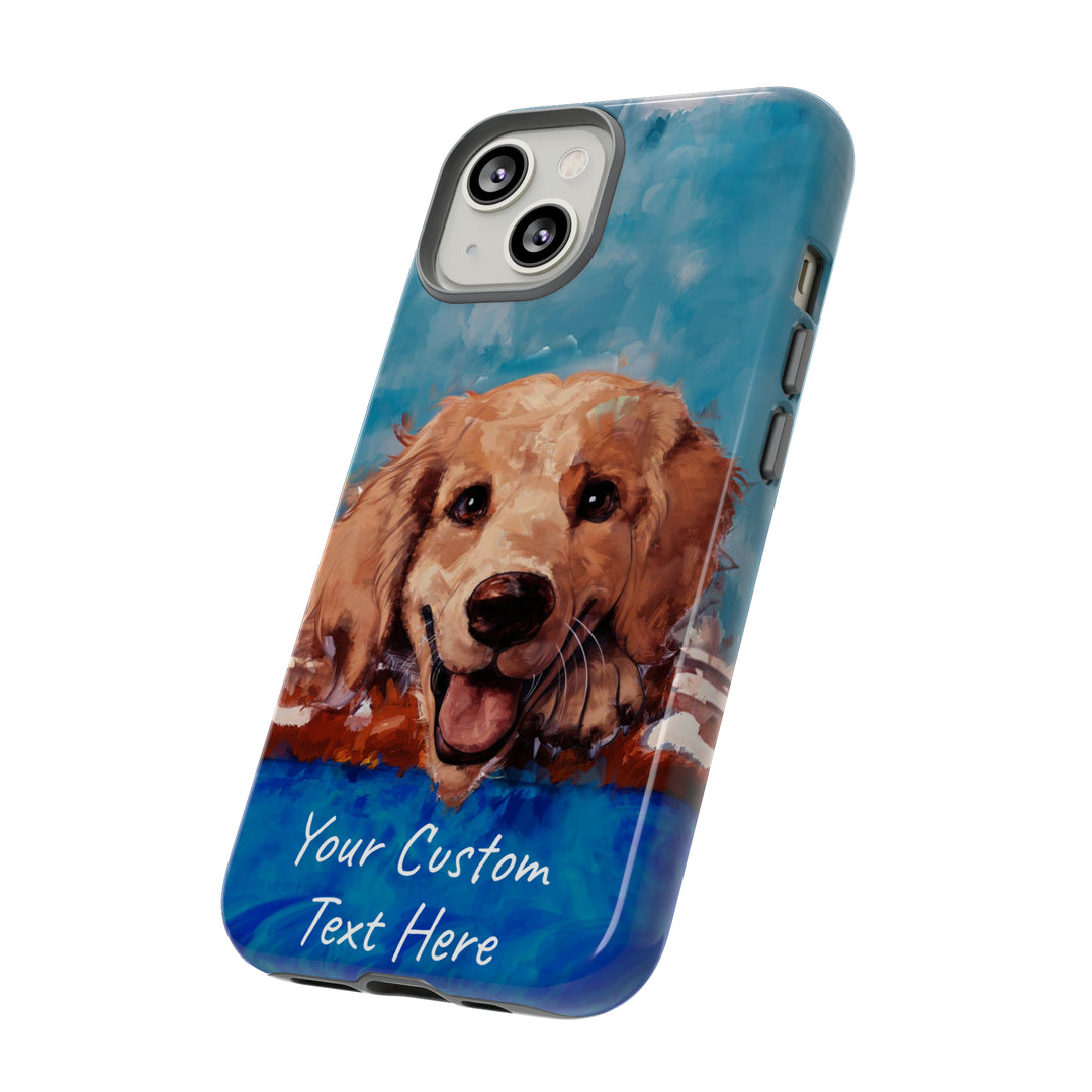 Personalize this Cute IPhone Case | Golden Retriever Dog iPhone Case, iPhone 15 Case | iPhone 15 Case, Iphone 14 Case, Iphone 14 Pro Max Case - Studio40ParkLane
