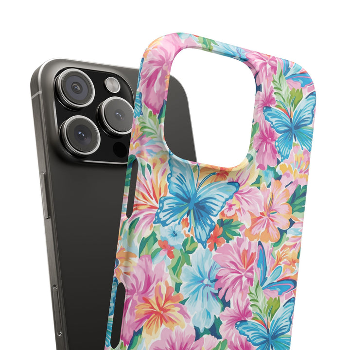 Sleek Snap Butterflies Flowers Cute Phone Case for iPhone 16 15 14 13 12 11 X Xs Max Xr Pro Plus Samsung Galaxy S24 S23 S22 S21 S20 Ultra