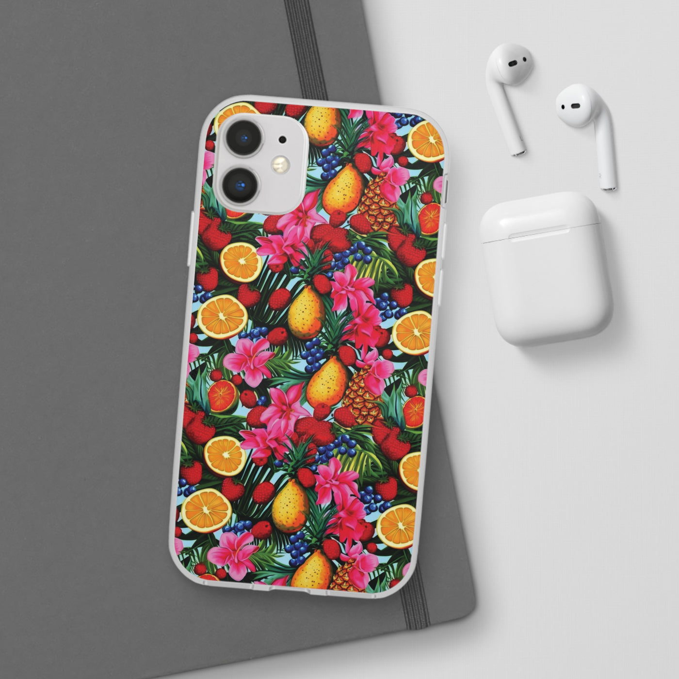 Cute Flexi Phone Cases, For Iphones and Samsung Galaxy Phones, Summer Mixed Fruit, Galaxy S23 Phone Case, Samsung S22 Case, Samsung S21, Iphone 15, Iphone 14, Iphone 13