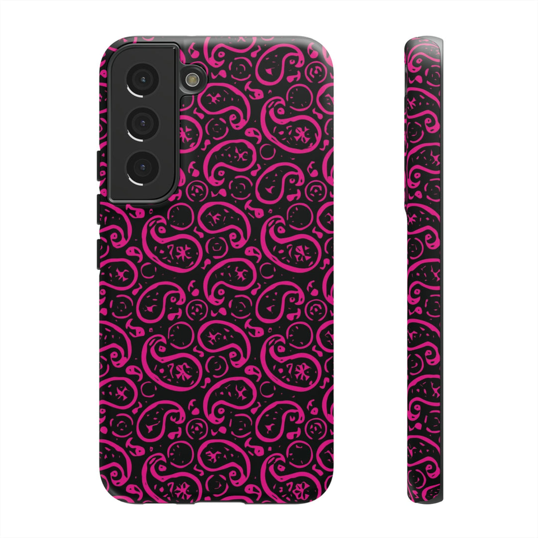 Samsung Galaxy Phone Case | Galaxy S23, S22, S21, S20 | Luxury Case Double Layered | Impact Resistant | Fashionable - Paisley 3 - Studio40ParkLane