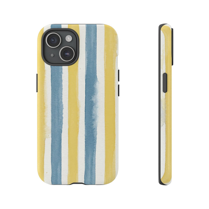 Tough Cute Yellow Stripes Phone Case, for IPhone 17 Pro Max | Iphone 17 Air, Iphone 16, IPhone 15, 14 13 12, Samsung Galaxy S26, S25, S24, S23 - Studio40ParkLane