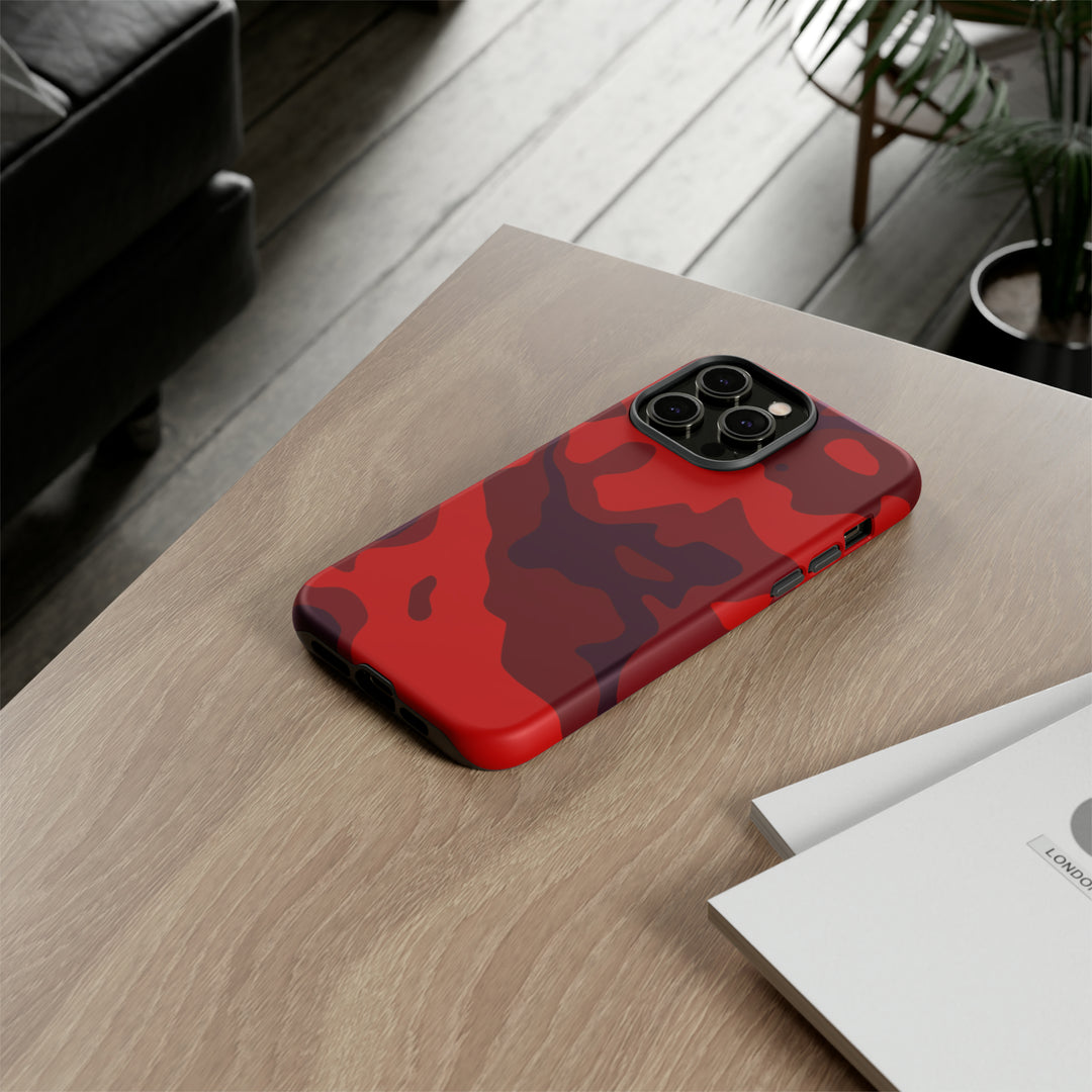 Cute IPhone Case | iPhone 15 Case | iPhone 15 Pro Max Case, Iphone 14 Case, Iphone 14 Pro Max Case IPhone Case for Art Lovers - Red Camo - Studio40ParkLane