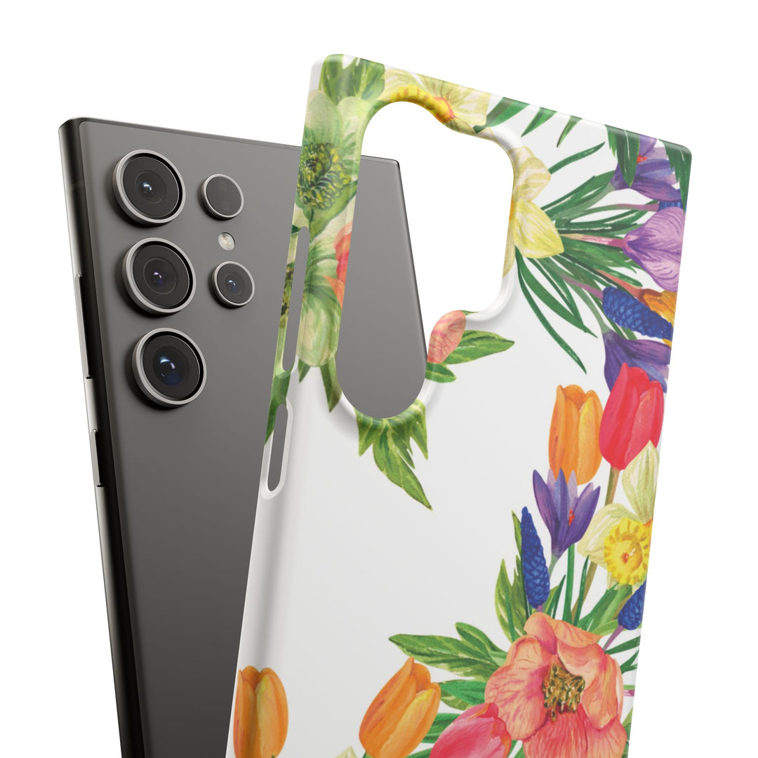 Sleek Snap Spring Summer Flowers Cute Phone Case for iPhone 16 15 14 13 12 11 X Xs Max Xr Pro Plus Samsung Galaxy S24 S23 S22 S21 S20 Ultra
