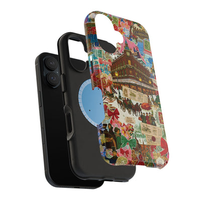 Aesthetic Tough Magsafe London Coquette Collage Phone Case - For iPhone 17 Pro Max iPhone 16 Pro iPhone 15 Iphone 14 Plus 13 Pro 12 11 10 - Studio40ParkLane