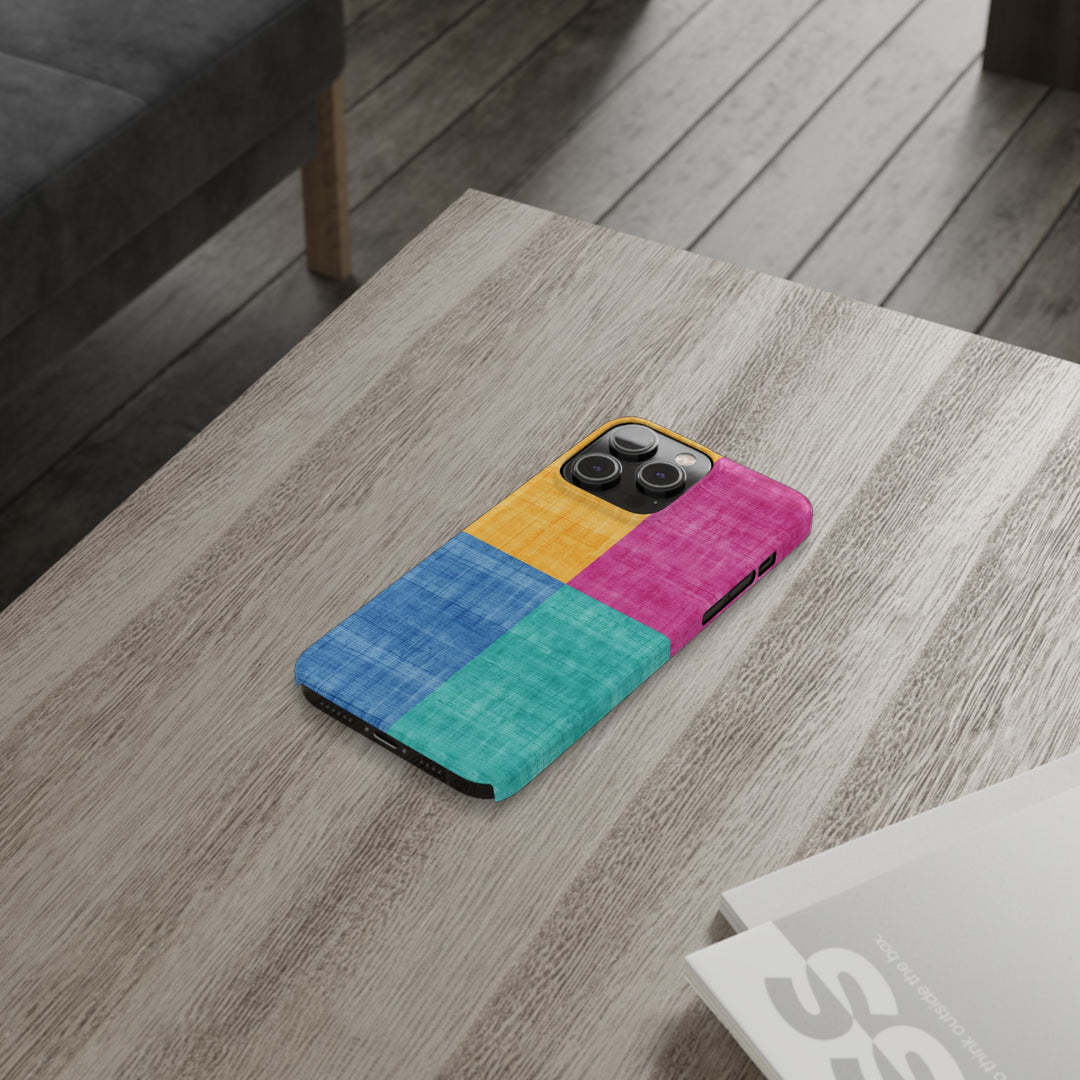 Slim Cute Phone Cases for Iphone | iPhone 15 Case | iPhone 15 Pro Max Case, Iphone 14, Iphone 14 Pro Max, Iphone 13, Abstract Color Blocks - Studio40ParkLane