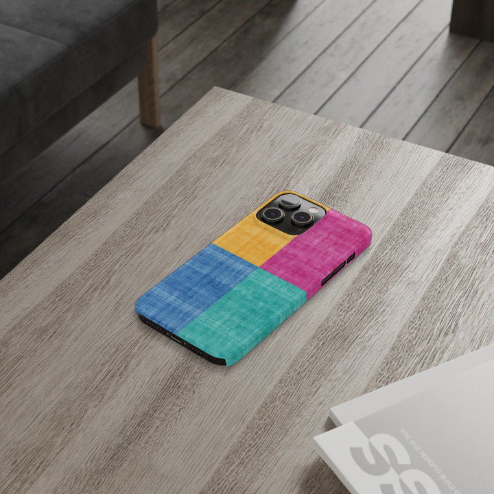 Slim Cute Phone Cases for Iphone | iPhone 15 Case | iPhone 15 Pro Max Case, Iphone 14, Iphone 14 Pro Max, Iphone 13, Abstract Color Blocks - Studio40ParkLane