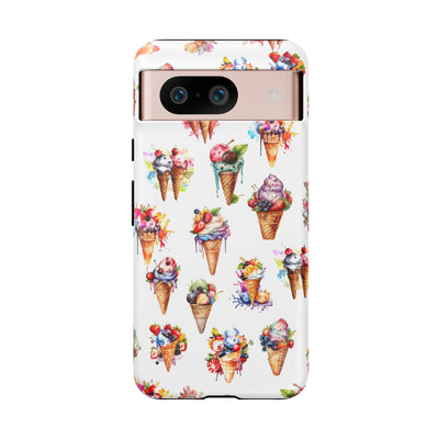 Impact Resistant, Summer Icecream, Cute Phone Cases for Samsung S24, S23, S22, S21, IPhone 15 pro, Iphone 14 pro, Iphone 13 IPhone 12, Iphone 11